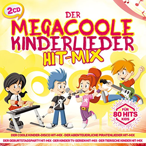 Der megacoole Kinderlieder Hit-Mix; 80 Hits für Kids; Kinderparty, Kinder; Kinder-Disco Hitmix; Piratenlieder; Gepurtstagsparty; TV-Serien Hitmix; Lustige Kinderlieder; Tierische Kinderlieder; Bauernhof Hitmix; Country Hitmix; Duschellieder Hitmix; von TYROLIS Musik GmbH / Mittenwald