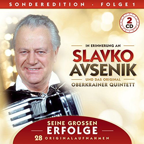 Seine Großen Erfolge; In Erinnerung an Slavko Avsenik; Folge 1; 28 Originalaufnahmen; Trompetenecho; Glocken der Heimat; Slowenischer Bauerntanz; Alpenecho; Sirenen Polka; Feuerwehr Polka; Wiegenlied; Wenn am Sonntagabend die Dorfmusik spielt; von TYROLIS Musik GmbH / Mittenwald