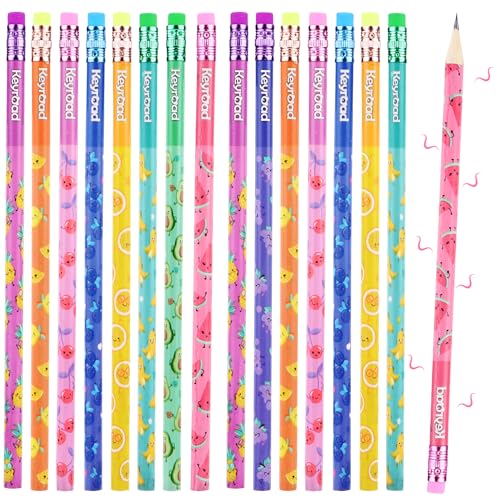 TYSM-CC HB Bleistift Set, 40 Stück Kinder Bleistift Bleistifte mit Radiergummi Graphitstift Zylinder Duft Bleistifte Holzbleistifte für Geburtstag Mitgebsel Geschenk Kinder Party Gastgeschenk von TYSM-CC