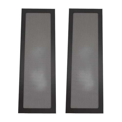 PC-Lüfterstaubfilter, Magnetrahmen Fine Mesh PVC Computerventilterfilter Grills für Computerkühler-Lüfter PSU, Ultra-Feinlöcher (Schwarz) von TYTOGE