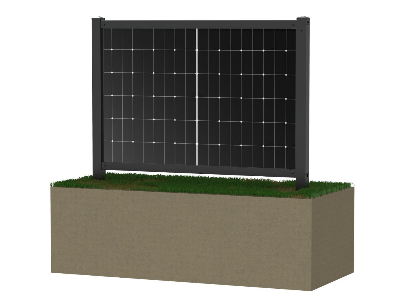 TZIpower Solarzaun Zaun Solar Vertikal Horizontal PV Aufständerung Haus Garten Solarmodul-Halterung TZIpower Solarzaun Zaun Solar Vertikal Horizontal PV Aufständerung Haus Garten Solarmodul-Halterung von TZIpower