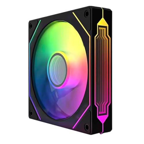TZMRIT 4PRO Infinite Mirror ARGB Lüfter mit PWM Control und ARGB Effekt (1, BK, 4PRO) von TZMRIT