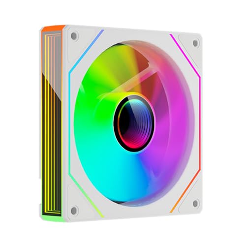 TZMRIT PRISM 4MAX 120mm Infinite Mirror ARGB PC Lüfter mit PWM Control und ARGB Effekt (WH, Forward) von TZMRIT