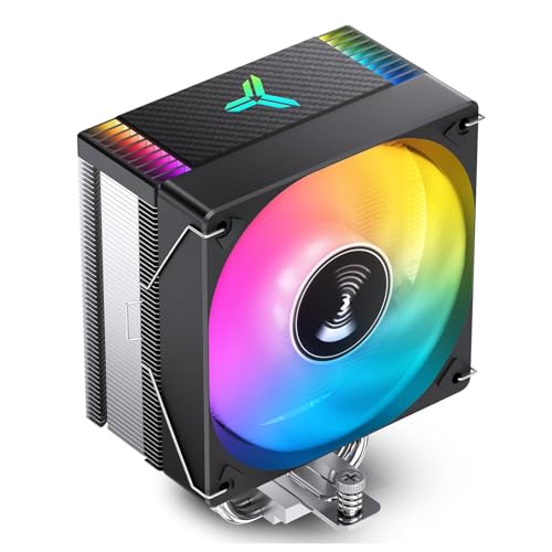 TZMRIT x CR-1000 EVO CPU Kühler,220W TDP,4 Heat Pipes,154mm Höhe,mit 120 * 120 * 25mm 1500PRM ARGB PWM 9-Blades Lüfter,für Intel LGA 115X/1200/1700, AMD AM4/AM5 (BK) von TZMRIT