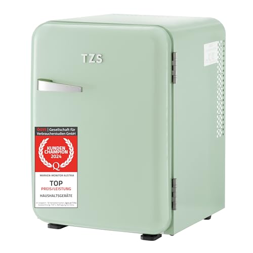 TZS First Austria lautloser Minikühlschrank | Retro Design | Einstellbare Kühlleistung | Türgriff |Thermoelektrisches Kühlsystem | 40L | mint TZS First Austria lautloser Minikühlschrank | Retro Design | Einstellbare Kühlleistung | Türgriff |Thermoelektrisches Kühlsystem | 40L | mint von TZS First Austria