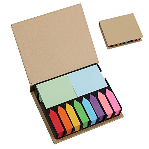 Taasmoog Haftnotizen Set, 2000 Stück Selbstklebende Haftnotizen Bunte Klebezettel Page Marker Sticky Notes Set Notizblock Mit PU-Verpackungs Box für Büro, Schule oder Arbeit (Blau) von Taasmoog