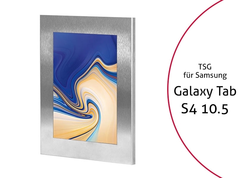 TabLines TSG056E Tablet Schutzgeh?use f?r Samsung Tab S4 10.5, Edelstahl von TabLines