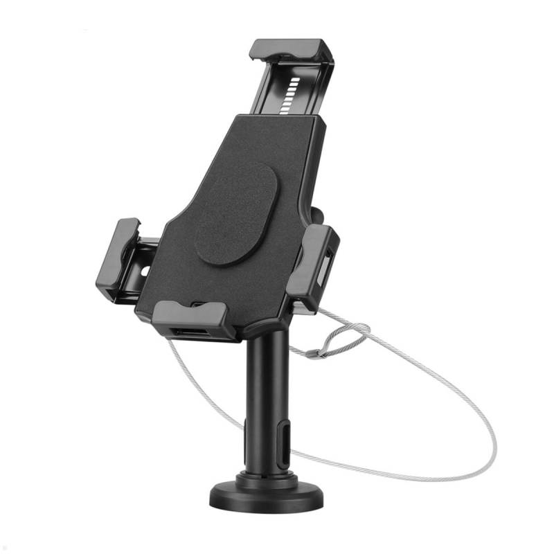 TabLines TTH004B Tablet Tischhalter / Kassenst?nder bis 10.5 Zoll, DS, schwarz von TabLines