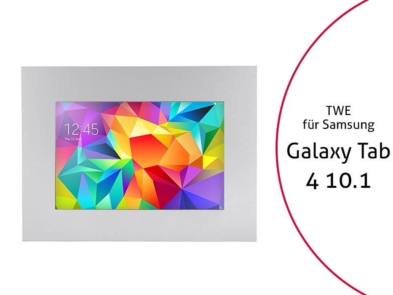 TabLines TWE002S Tablet Wandeinbau f?r Samsung Tab 4 10.1, silber von TabLines