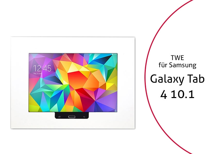 TabLines TWE006W Tablet Wandeinbau f?r Samsung Tab 4 10.1 HB, wei? von TabLines