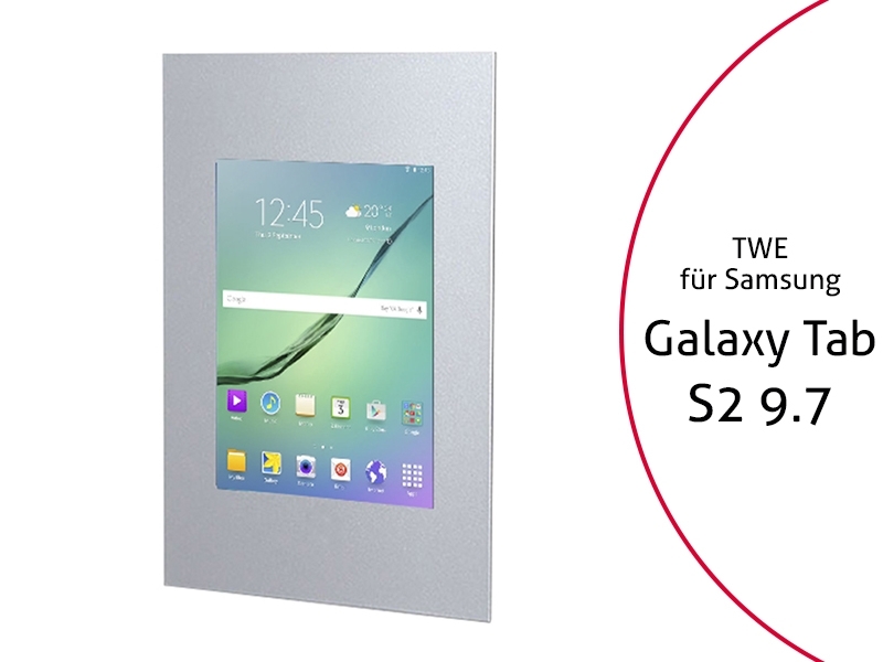 TabLines TWE019S Tablet Wandeinbau f?r Samsung Tab S2 9.7, silber von TabLines