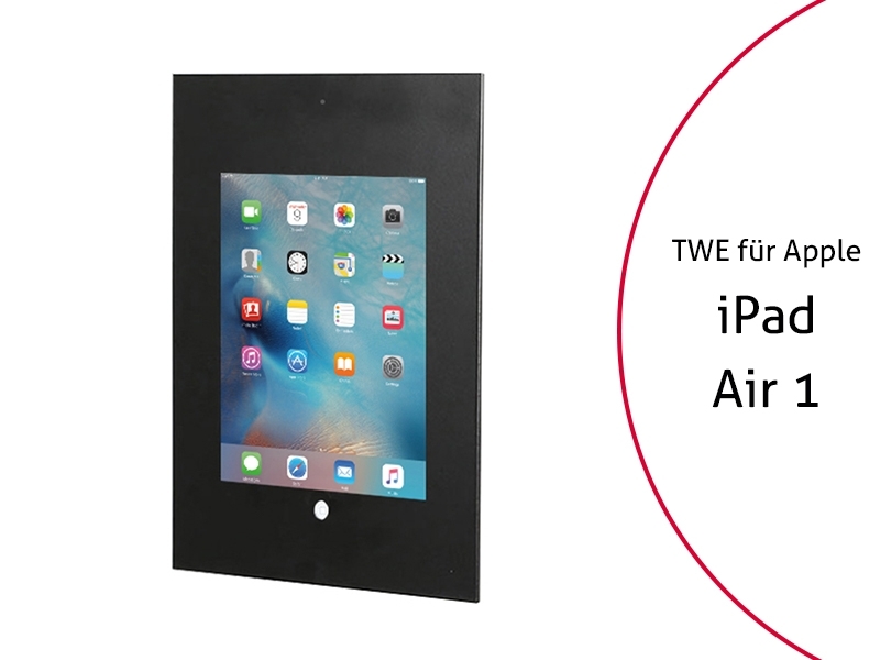 TabLines TWE022B Tablet Wandeinbau Apple iPad Air 1 - DS, HB von TabLines