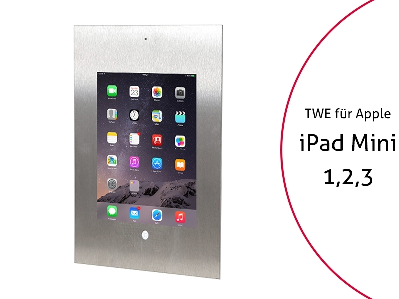 TabLines TWE026E Tablet Wandeinbau Apple iPad Mini 1-2-3, DS, HB von TabLines