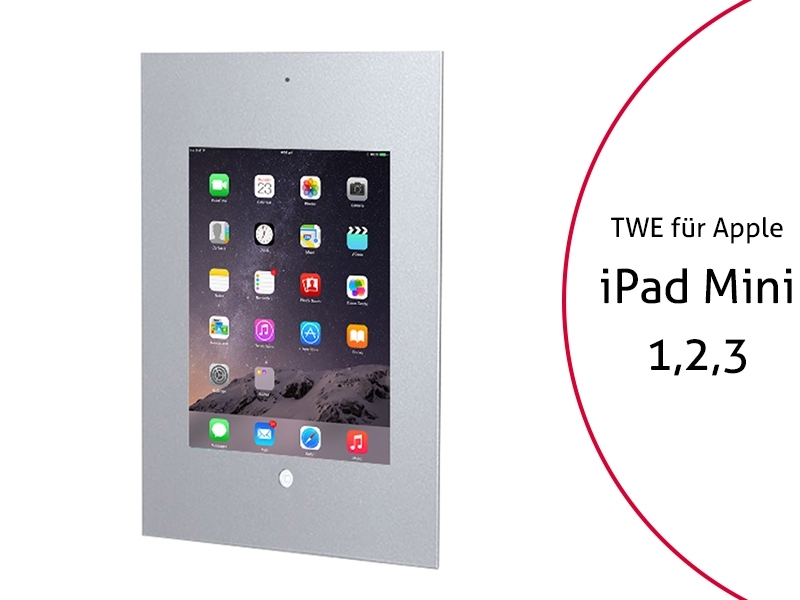TabLines TWE026S Tablet Wandeinbau Apple iPad Mini 1-2-3, DS, HB von TabLines