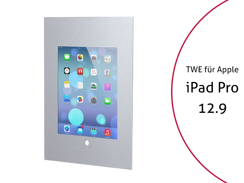 TabLines TWE031S Tablet Wandeinbau f?r Apple iPad Pro 12.9 (1./2. Gen.) HB, silb... von TabLines