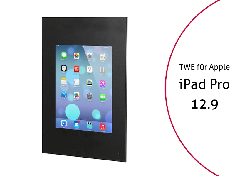 TabLines TWE032B Tablet Wandeinbau f?r Apple iPad Pro 12.9 (1./2. Gen.) , schwar... von TabLines