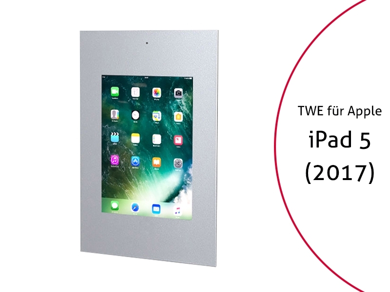 TabLines TWE036S Tablet Wandeinbau f?r Apple iPad 5 (2017), DS, silber von TabLines