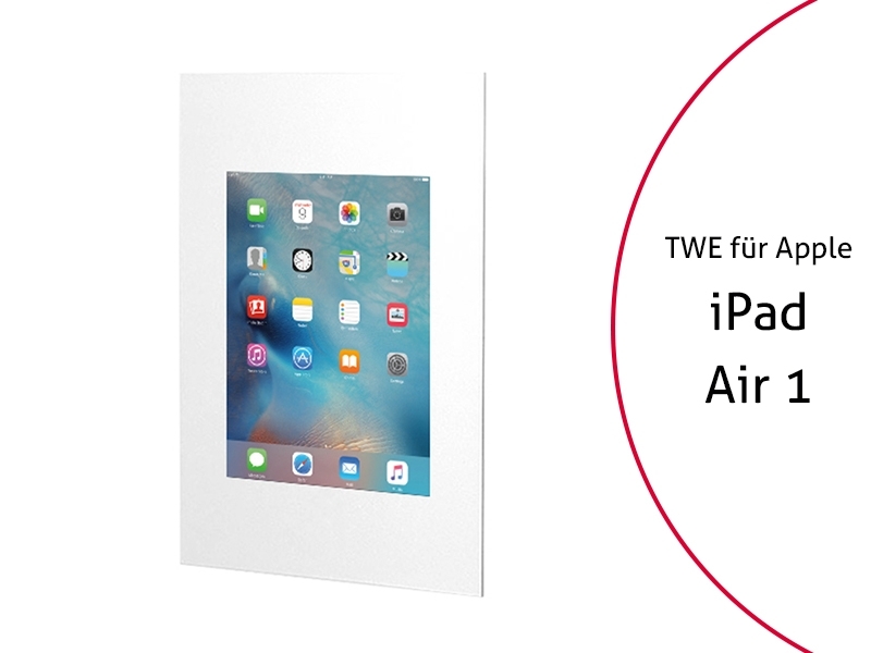 TabLines TWE037W Tablet Wandeinbau f?r Apple iPad Air 1, wei? von TabLines