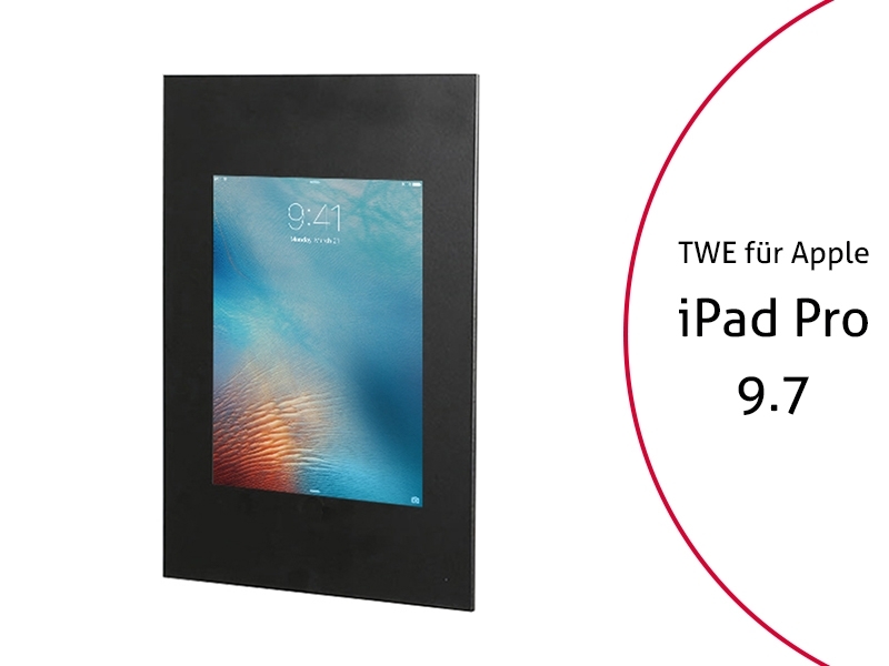 TabLines TWE044B Tablet Wandeinbau f?r Apple iPad Pro 9.7, schwarz von TabLines