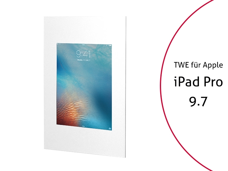 TabLines TWE044W Tablet Wandeinbau f?r Apple iPad Pro 9.7, wei? von TabLines