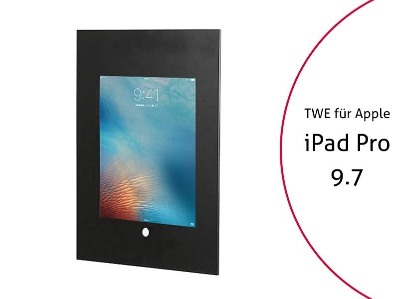 TabLines TWE045B Tablet Wandeinbau f?r Apple iPad Pro 9.7 HB, schwarz von TabLines