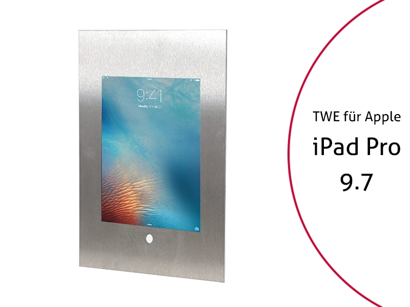 TabLines TWE045E Tablet Wandeinbau f?r Apple iPad Pro 9.7 HB, Edelstahl von TabLines