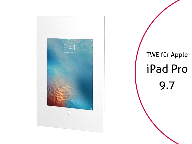 TabLines TWE045W Tablet Wandeinbau f?r Apple iPad Pro 9.7 HB, wei? von TabLines