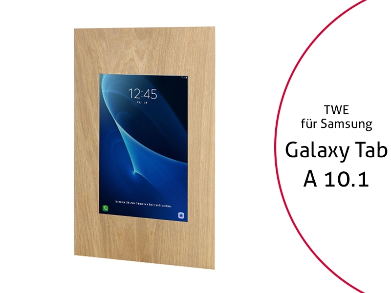 TabLines TWE047O Tablet Wandeinbau Samsung Tab A 10.1 (2016) Eiche von TabLines