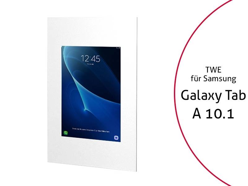 TabLines TWE047W Tablet Wandeinbau Samsung Tab A 10.1 (2016) wei? von TabLines