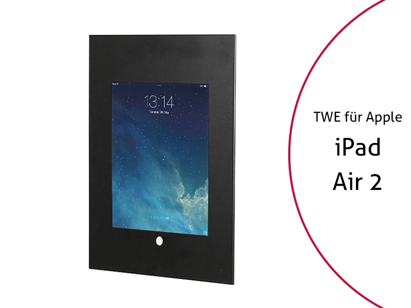 TabLines TWE054B Tablet Wandeinbau f?r Apple iPad Air 2 HB, schwarz von TabLines