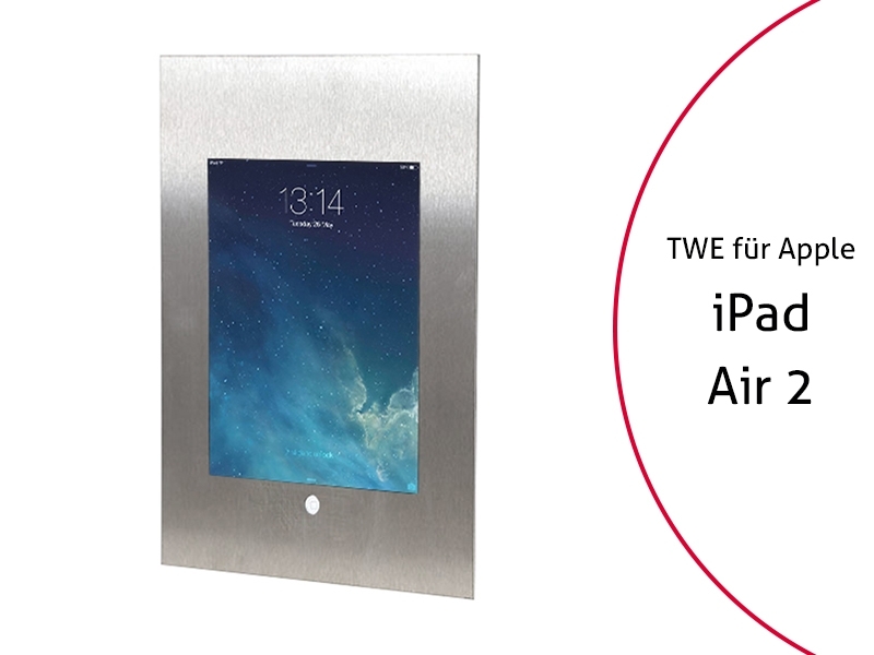 TabLines TWE054E Tablet Wandeinbau f?r Apple iPad Air 2 HB, Edelstahl von TabLines