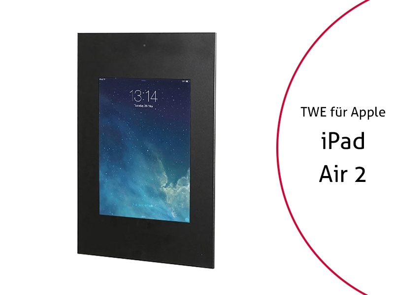 TabLines TWE055B Tablet Wandeinbau f?r Apple iPad Air 2 DS, schwarz von TabLines