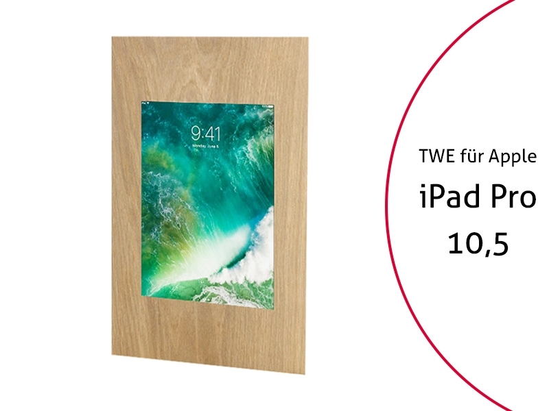 TabLines TWE057O Tablet Wandeinbau f?r Apple iPad Pro 10.5, Eiche von TabLines