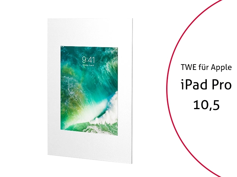 TabLines TWE057W Tablet Wandeinbau f?r Apple iPad Pro 10.5, wei? von TabLines