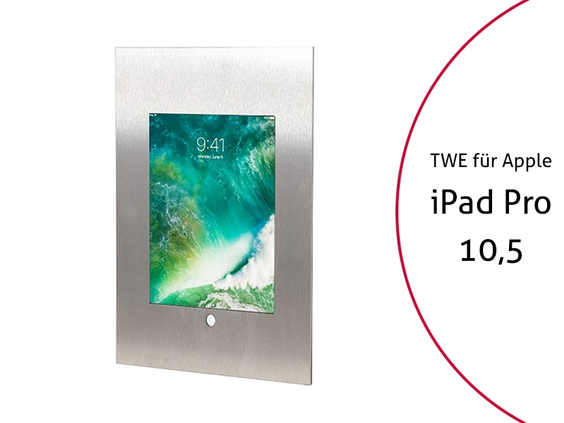 TabLines TWE058E Tablet Wandeinbau f?r Apple iPad Pro 10.5, HB, Edelstahl von TabLines