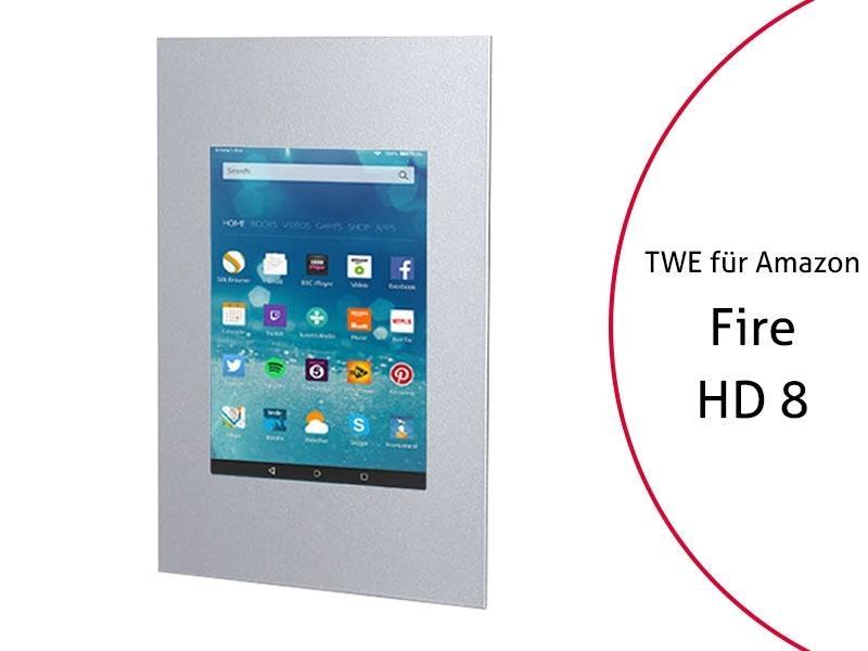 TabLines TWE060S Tablet Wandeinbau f?r Amazon fire HD 8 (2017), silber von TabLines