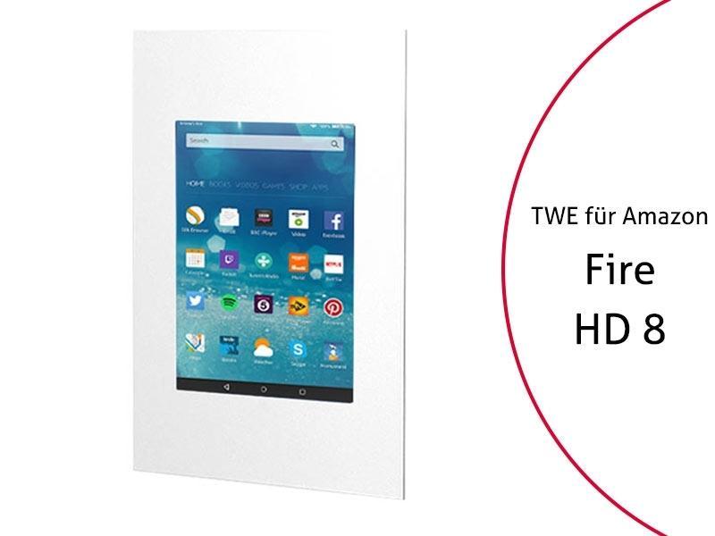 TabLines TWE060W Tablet Wandeinbau f?r Amazon fire HD 8 (2017), wei? von TabLines