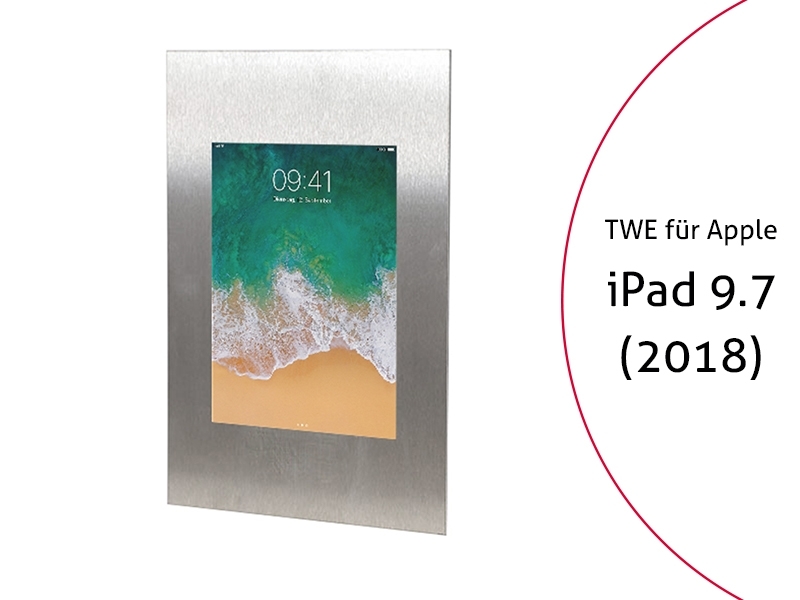TabLines TWE062E Tablet Wandeinbau f?r Apple iPad 9.7 (2018), Edelstahl von TabLines
