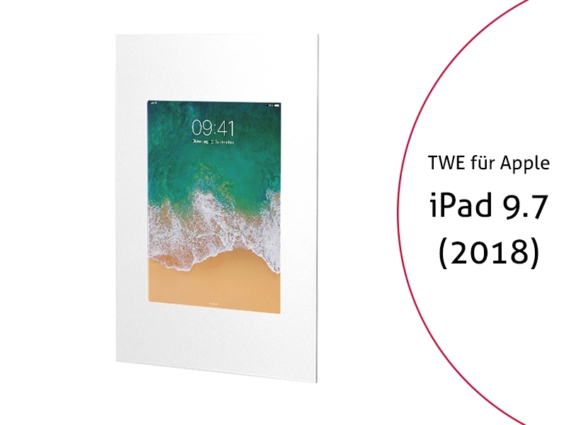 TabLines TWE062W Tablet Wandeinbau f?r Apple iPad 9.7 (2018), wei? von TabLines