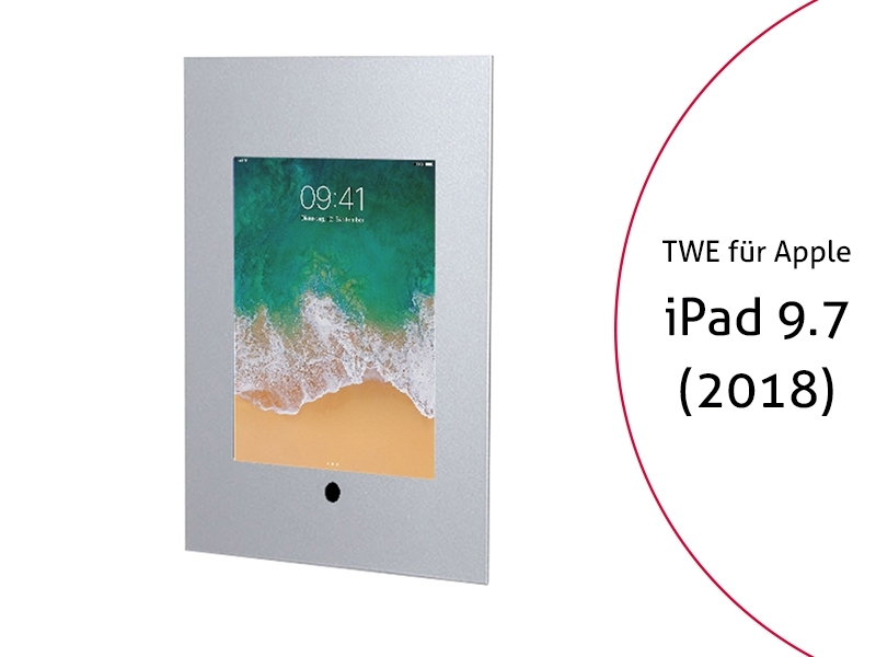 TabLines TWE063S Tablet Wandeinbau f?r Apple iPad 9.7 (2018), HB, silber von TabLines