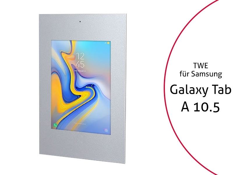 TabLines TWE068S Tablet Wandeinbau f?r Samsung Tab A 10.5, DS, silber von TabLines
