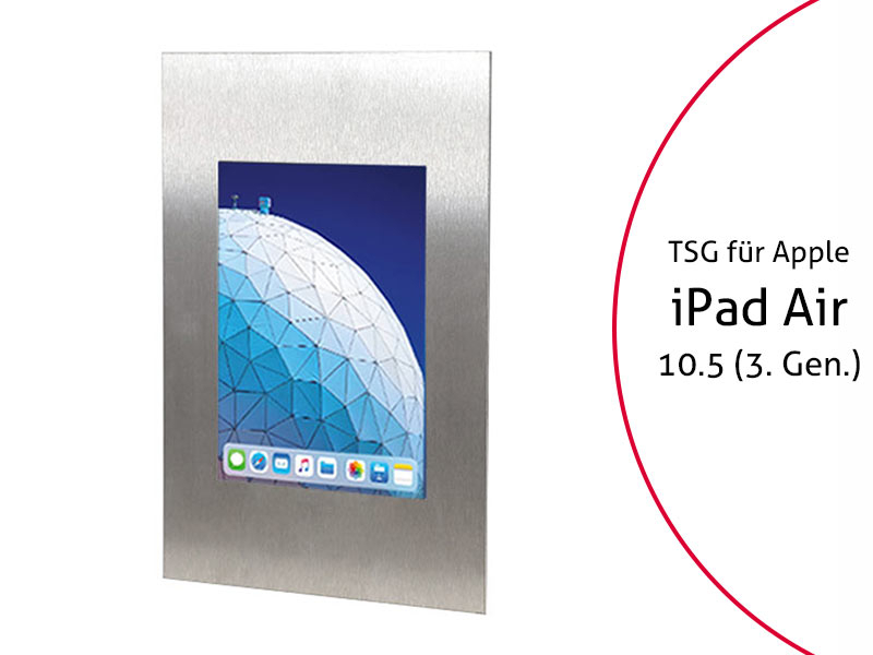 TabLines TWE073E Tablet Wandeinbau f?r Apple iPad Air 3 10.5 (2019), Edelstahl von TabLines