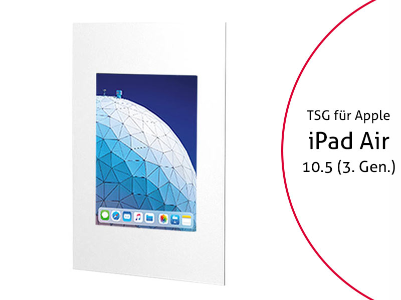 TabLines TWE073W Tablet Wandeinbau f?r Apple iPad Air 3 10.5 (2019), wei? von TabLines