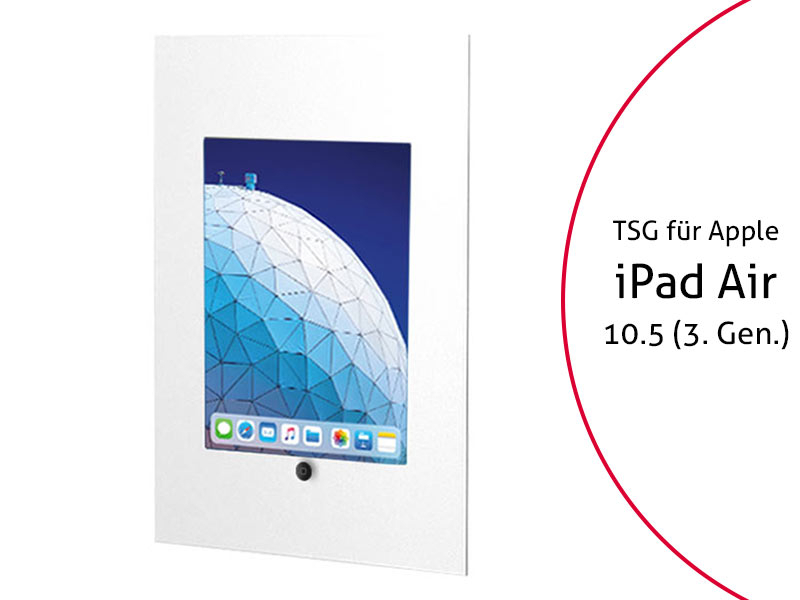 TabLines TWE074W Tablet Wandeinbau f?r Apple iPad Air 3 10.5 (2019), HB, wei? von TabLines