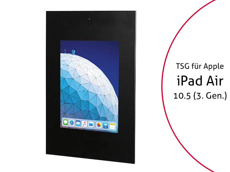 TabLines TWE075B Tablet Wandeinbau f?r Apple iPad Air 3 10.5 (2019), DS, schwarz von TabLines