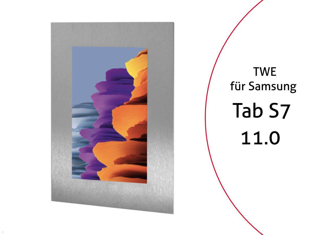 TabLines TWE076E Tablet Wandeinbau f?r Samsung Tab S7 11.0, Edelstahl von TabLines
