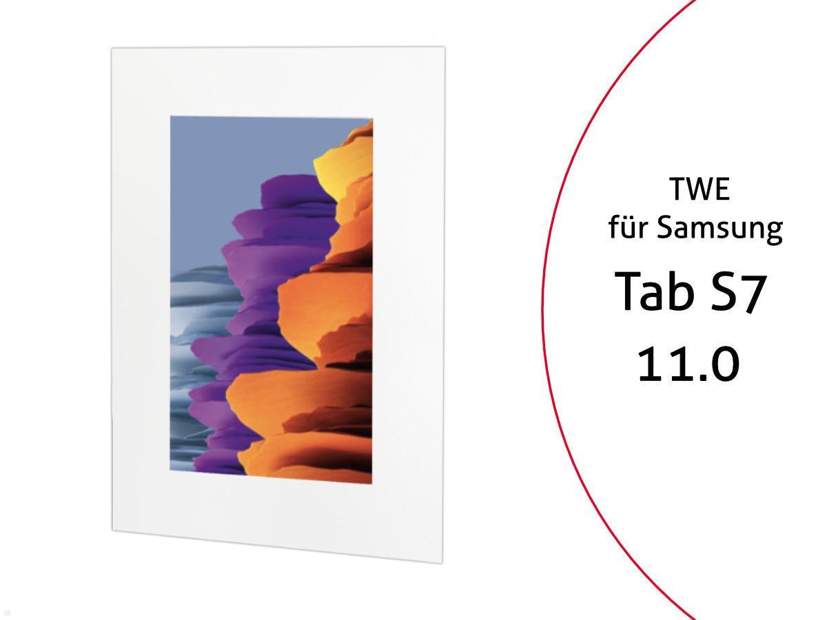 TabLines TWE076W Tablet Wandeinbau f?r Samsung Tab S7 11.0, wei? von TabLines