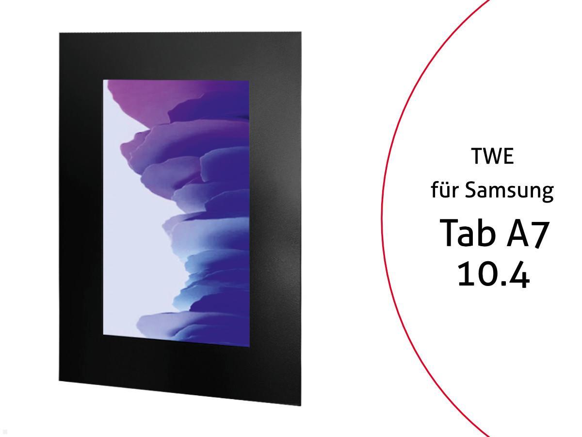 TabLines TWE090B Tablet Wandeinbau f?r Samsung Tab A7 10.4, schwarz von TabLines