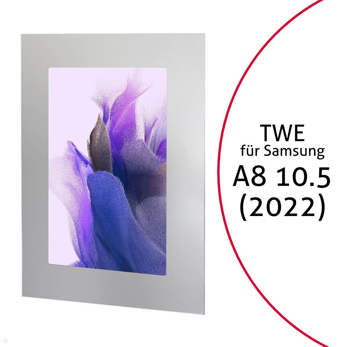 TabLines TWE103S Tablet Wandeinbau f?r Samsung Tab A8 10.5 (2022), silber von TabLines