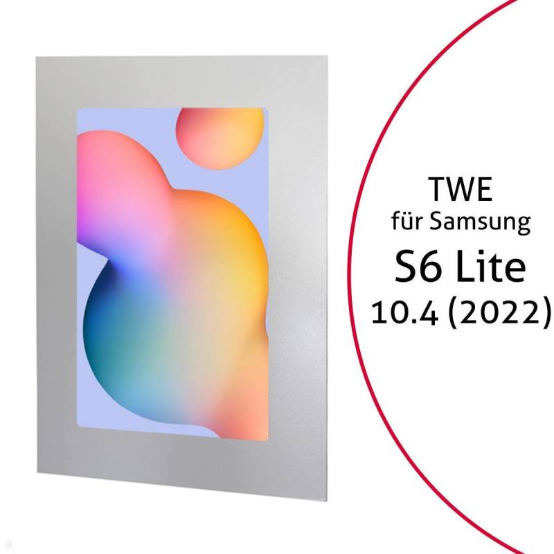 TabLines TWE107S Tablet Wandeinbau f?r Samsung Tab S6 Lite 10.4 (2022), silber von TabLines